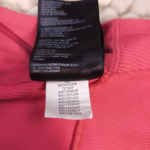 The North Face Ruby Hill Rib Knit Tank Coral Pink Sz Extra Small - Picture 9 of 10